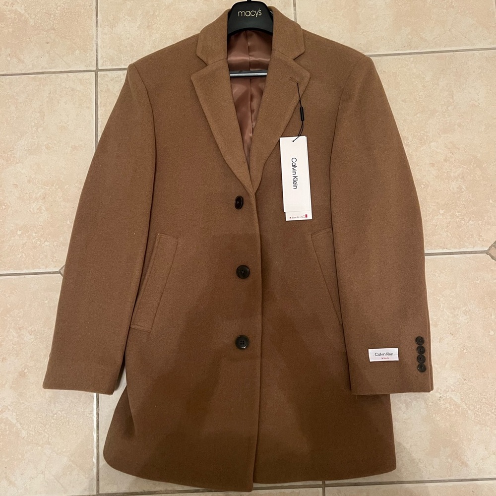NWT Men’s Calvin Klein Peacoat